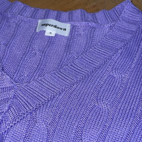 Superdown revolve Karla Ruched Sweater in Lilac - Picture 2 of 3